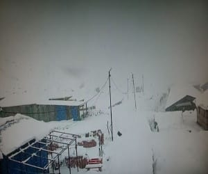 snowfall in chardham.
