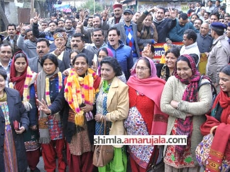 BJP won zila parshad hot seat at kangra.