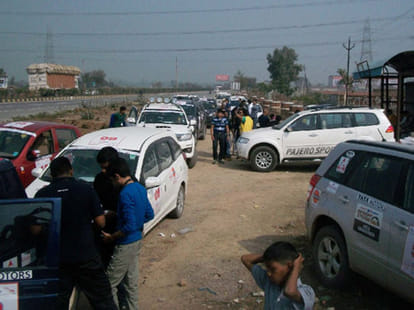 taj car rally in agra