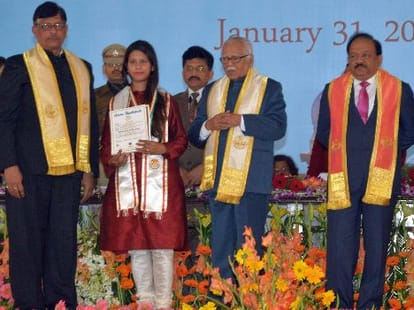 dr harsh vardhan attends LU convocation as chief guests