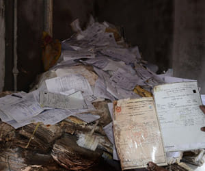 marksheet and degree are in garbage
