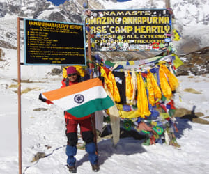 tulika become first indian women to rach annapurna base camp