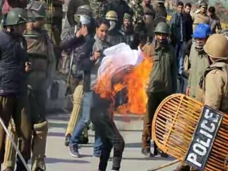 The self-immolation attempt by minor