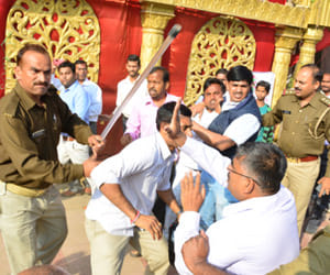 bjp supporters became angry after bad statement on queen of jhansi