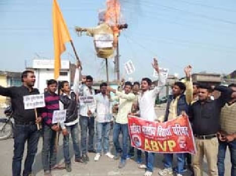 ABVP opposed Rahul Gandhi's strike