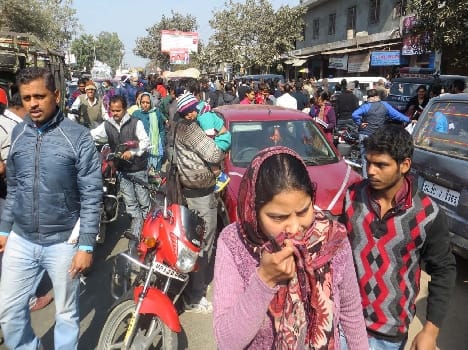The streets were jammed again.