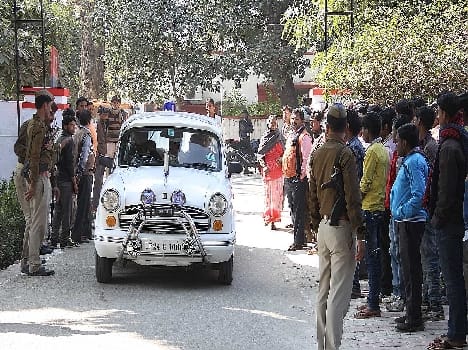 family of the died boy protested