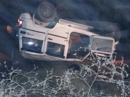 Inspector Death after Accused fell car In trench.