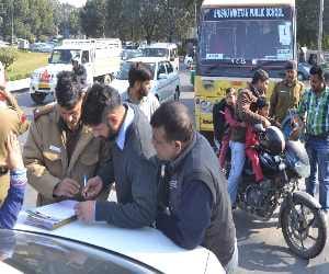 collision between retired judge's car and school bus in chandigarh