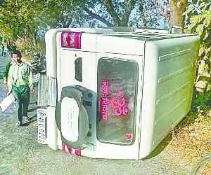 car accident in nadaun, one killed