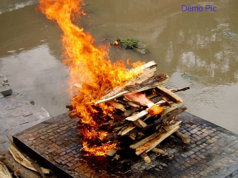 The funeral of Kashmiri Pandit