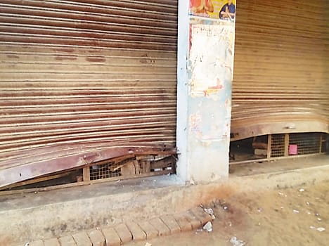 Theft by breaking the shutter three stores