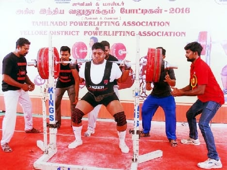 Amit got the silver medal in the National powerlifting