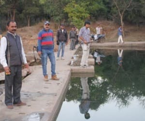 water kept by armed guards in bundelkhand