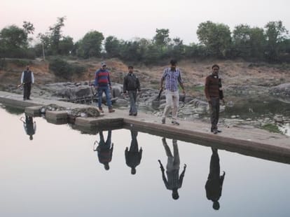 water kept by armed guards in bundelkhand