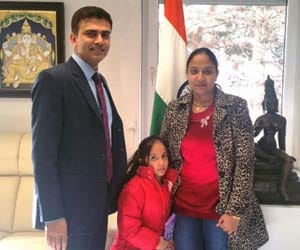 daughter of India returned home from refugee camps in Germany