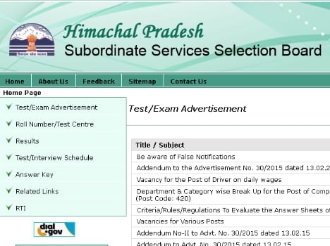 hpsssb new name himachal pradesh staff selection commission.