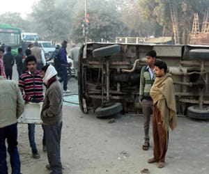 collision tempo of the school rtv, 10 children injured