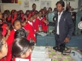 The children go to the Fire Brigade Work and train station