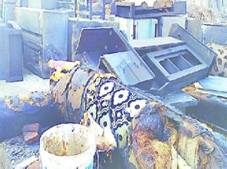 Furniture showroom fire