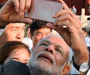 saint became angry with narendra modi 