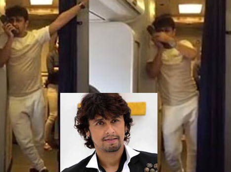 Sonu Nigam's sing in Flight,  jet airways crew suspended.