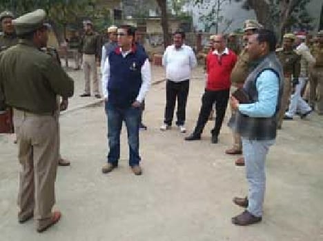 Police officers arrived at the Day