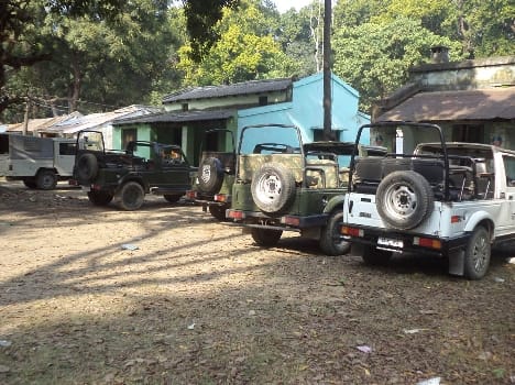 no tourest in the dudhva due to strike 