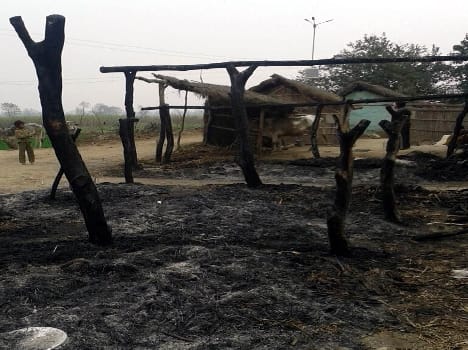 two houses caught fire, one pet injured 