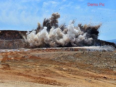 land mine blast near loc