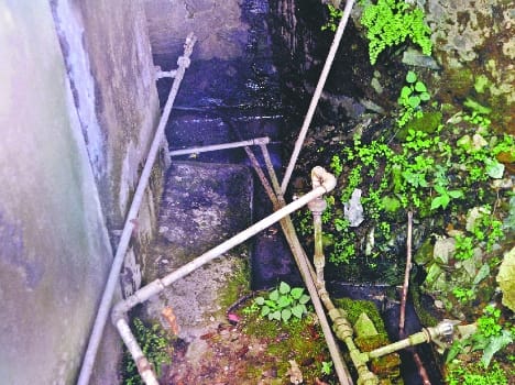 sewage overflow near himland shimla.