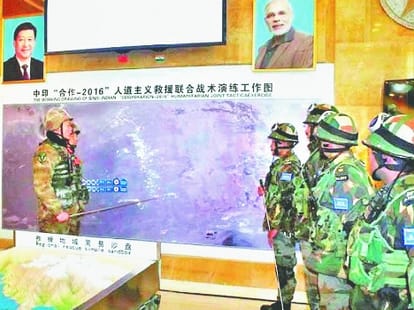 India-China joint military exercises 