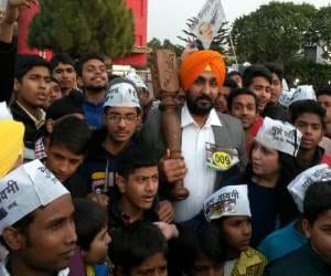 aam admi party run for corruption free india in panchkula