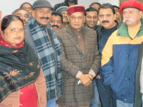pk dhumal hits out at cm virbhadra singh.
