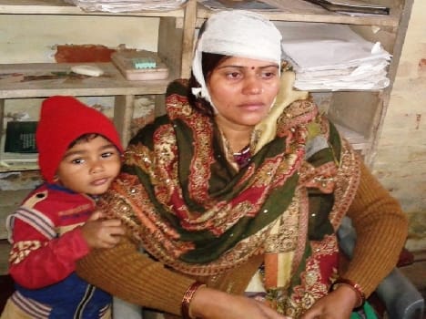 Girl injured by stones during checking power