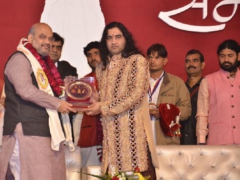 bjp presedent amit shah in vrindavan