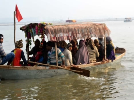 Millions of devotees took a dip in the Ganga