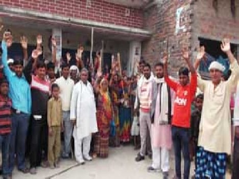 Villagers smashed lock on the liquor store