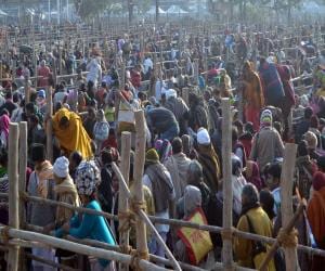 barricading system in haridwar ardhkumbh.