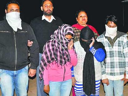 prostitution exposed in guise of Saloon, 4 arrested