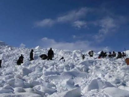 Siachen Base brought the bodies of nine soldiers