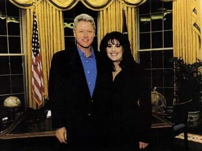 the love story of Monica Lewinsky and President Bill Clinton