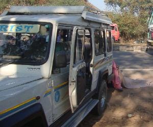 road accident at pinjore, one killed