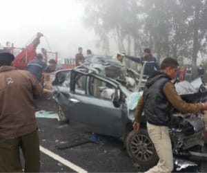 four died in an accident in karnal.