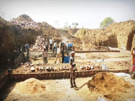 Bunrt drowned in dam construction underway Chekdam