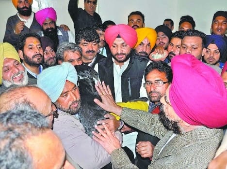 congress, protest, with stray, dogs
