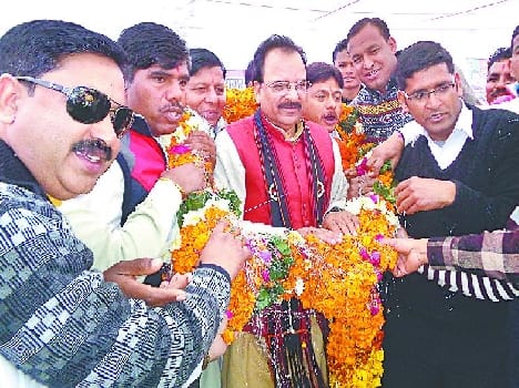 BJP state president Ajay Bhatt