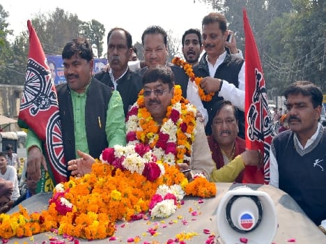 SP party orgainsed a procession 