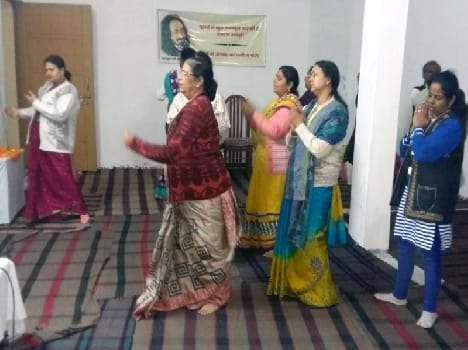 People took part in the camp Happiness