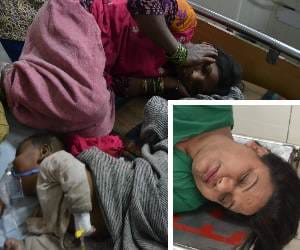 havoc of bees, attack on 6 month old child and 2 womens, serious